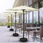 Simple Deluxe 9' Patio Umbrella Outdoor Table Market Yard Umbrella with Push Button Tilt/Crank - Image 7
