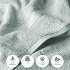 SUPERIOR Egyptian Cotton Pile 6 Piece Towel Set, Includes 2 Bath, 2 Hand - Image 6
