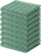 Mordimy 100% Cotton Terry Cloth Dish Cloths, Soft and Absorbent Checkered Dish by Mordimy