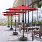 Simple Deluxe 9' Patio Umbrella Outdoor Table Market Yard Umbrella with Push Button Tilt/Crank - Image 7