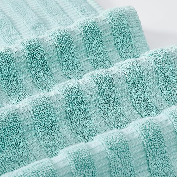 Modern Threads Oxford 6-Piece 100% Cotton Towel Set – Yarn Dyed Jacquard & - Image 3