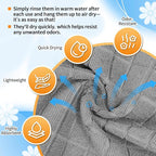 HOMERHYME Microfiber Washcloths, 12 Pack Wash Cloths Face Towels, Soft Lint - Image 4