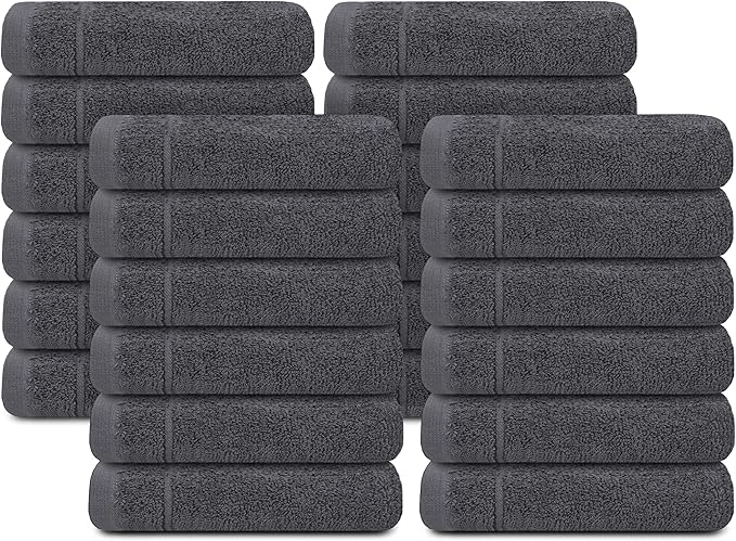 Tens Towels Pack of 24 Washcloths, 12 x 12 Inches, Lighter Weight, Quick to Dry - Image 8