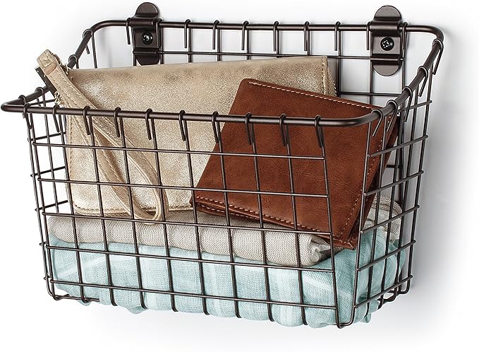 Spectrum Diversified Vintage Wall Mount Storage Basket - Image 4