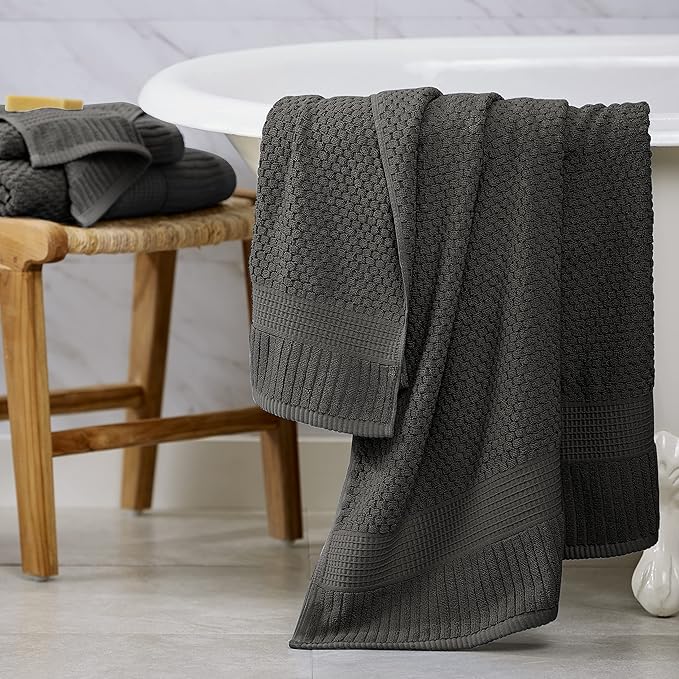 NY Loft 100% Cotton Hand Towel 6 Pack | Super Soft & Absorbent Quick-Dry Hand - Image 9