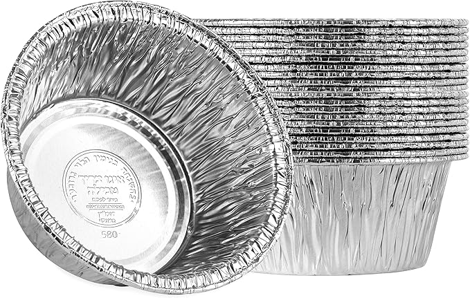 PLASTICPRO 4.5'' Inch Round Tin Foil Pans Disposable Aluminum, Freezer & Oven by PLASTICPRO