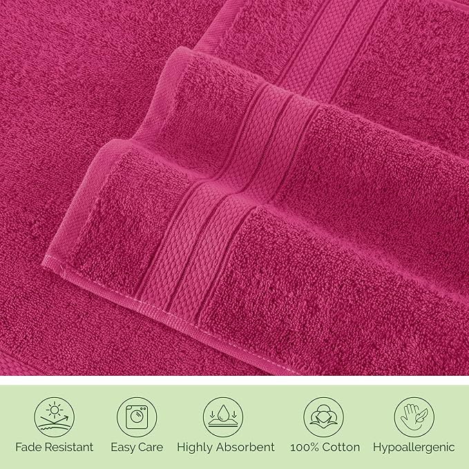 Elegant Comfort Luxury 6-Piece Towel Set, Premium Soft 100% Turkish Cotton - Image 8
