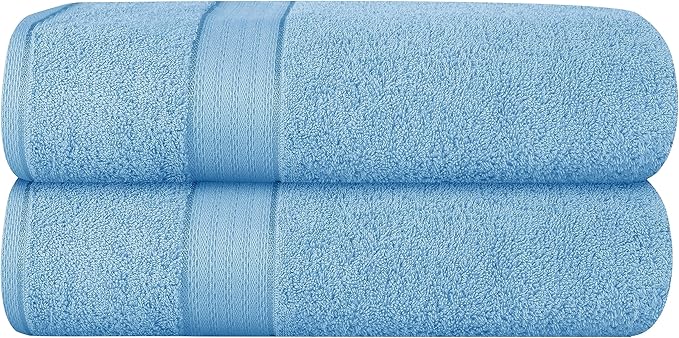 GLAMBURG 700 GSM Premium Cotton 2-Pack Oversized Extra Large Bath Sheet Set by GLAMBURG