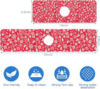 Christmas Reindeer Bell Snowflake Kitchen Sink Splash Guard Mat Absorbent Fast - Image 3