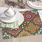 Mandala Colorful Kitchen Drying Mat Retro Microfiber Dish Drainer Mat - Image 3