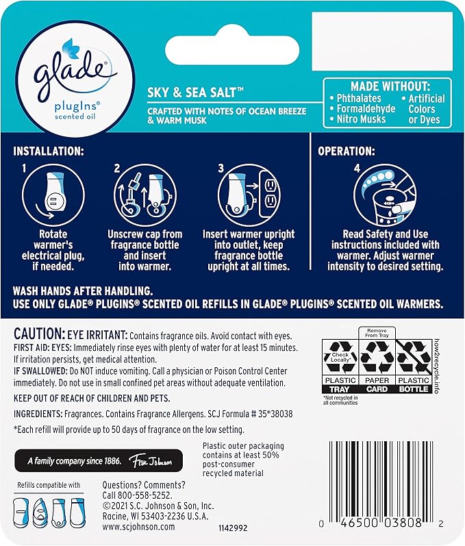 Glade PlugIns Refills Air Freshener, Scented and Essential Oils - Image 2