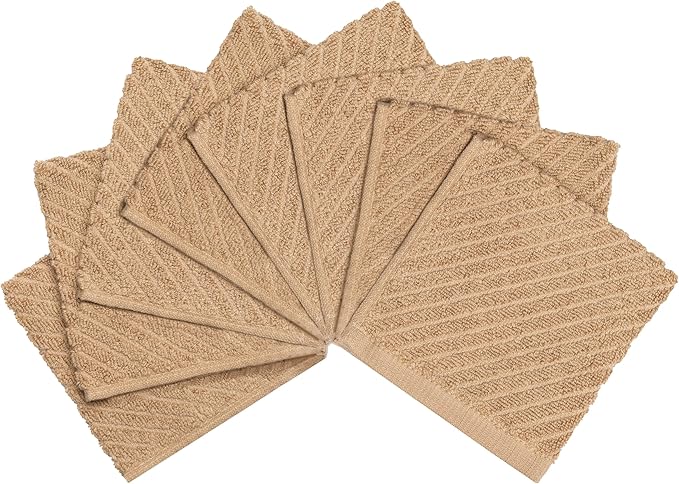 Bumble Towels Premium Kitchen Dish Cloths | 8 Pack | Diagonal Deluxe Dish Cloth - Image 2