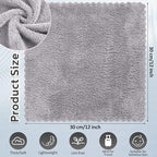 Newwiee 100 Pcs Washcloths Bulk Quick Drying Bathroom Wash Clothes 12 x 12 Inch - Image 2