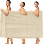 Elegant Comfort Three Line Popcorn Extra Large Luxury Bath Towel by ELEGANTCOMFORT