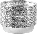 PLASTICPRO 9'' Inch Round Tin Foil Pans Disposable Aluminum, Freezer & Oven Safe by PLASTICPRO