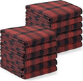 Utopia Towels Red & Black Dish Towels 100% Ring Spun Cotton Highly Absorbent & by UTOPIATOWELS