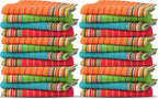 THREAD SPREAD Kitchen Dish Towels, 100% Cotton Salsa Towels, Highly Absorbent by THREADSPREAD