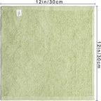 Basic Wash Cloths 12x12 Inches – Bulk Pack of 24 – Sage Green Color – Soft and - Image 2