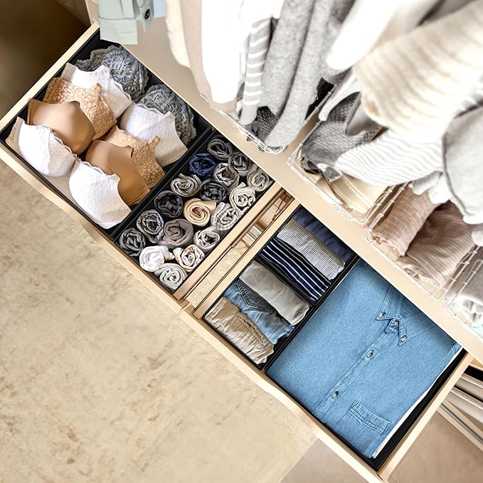 SIMPLE HOUSEWARE Foldable Drawer Organizer - Image 5