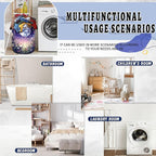 Moon Laundry Basket Oxford Cloth Night Sky Colorful Floral Butterfly Laundry - Image 5
