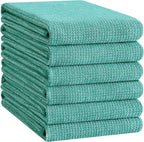 Homaxy Premium Kitchen Towels, Large Cotton Kitchen Hand Towels, Flat and Terry - Image 8