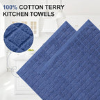 Homaxy Premium Cotton Kitchen Towels 16"x 28", Large Natural Ring Spun 390 GSM - Image 2
