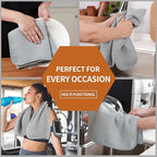 Microfiber Waffle Hand Towels, 4 Pieces, Fast Drying, Lint Free 430 GSM - Image 7