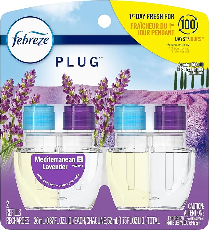 Febreze Odor-Fighting Fade Defy PLUG Air Freshener Refill, Mediterranean - Image 11