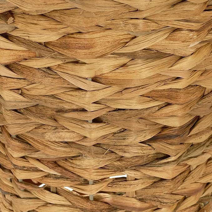 Household Essentials Wicker Waste Basket, Woven Leaf Basket - Image 5