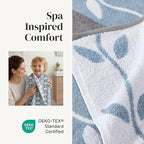 Modern Threads Organic Vines 6-Piece 100% Cotton Towel Set – Yarn Dyed Jacquard - Image 4