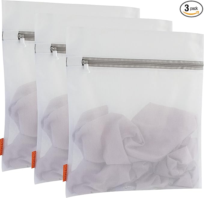 Polecasa 3Pcs 16 x 20 Inches Extra Durable Fine Mesh Laundry Bags by Polecasa