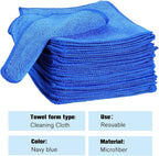 Tanlade Microfiber Cleaning Cloth 6"x6" Cleaning Rags Reasonable Kitchen Towels - Image 3