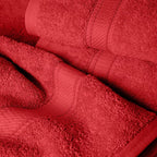 SUPERIOR Solid Egyptian Cotton Towel Set, Washcloths 13” x 13”, Hand Towels 20” - Image 3
