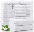 LANE LINEN 100% Cotton Bathroom Towel Set of 24 by LaneLinen