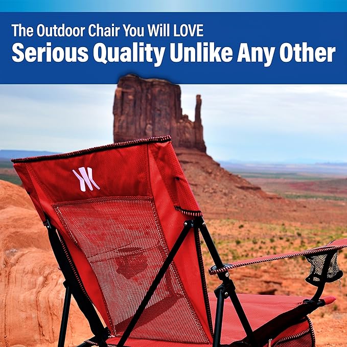Kijaro Dual Lock Portable Camping Chairs - Versatile Folding Chair, Sports Chair, Outdoor Chair & Lawn Chair - Dual Lock Feature Red Rock Canyon - Image 12