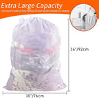 Polecasa Diamond Mesh Laundry Bags, Extra Large Laundry Hamper Liner, Laundry - Image 3