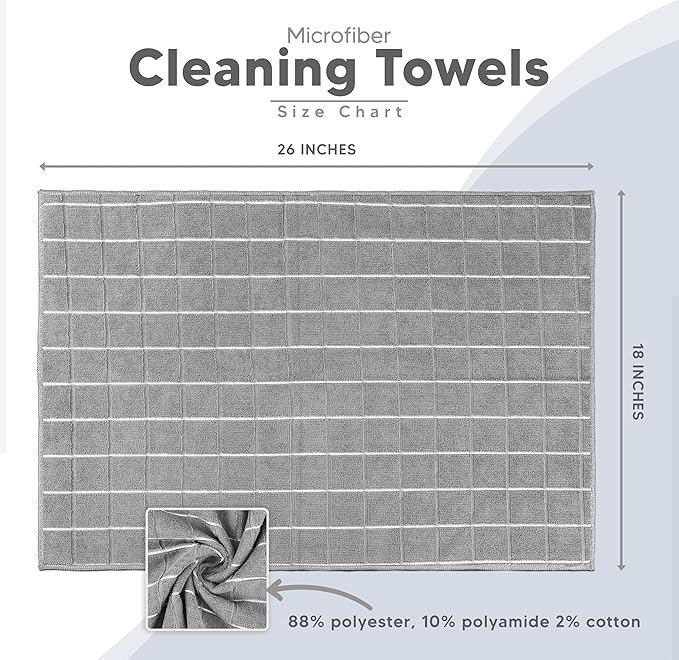 Utopia Towels - Microfiber Kitchen Towels, Super Absorbent 18 x 26 Inches - Image 3