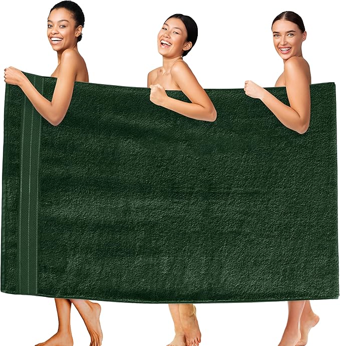 Elegant Comfort Three Line Popcorn Extra Large Luxury Bath Towel by ELEGANTCOMFORT