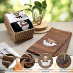 3 Pcs Highland Cow Hand Towels for Bathroom Embroidered Bathroom Towels - Image 4