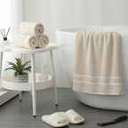 Simple&Opulence 4 Pcs Premium Hand Towels 16"x28", 600 GSM 100% Ring Spun Cotton - Image 2