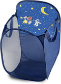 Store & Score Kids Fun LED Space Ship Light-Up Mesh Pop-up Hamper, Collapsible by Unknown