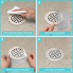 50 Pack Disposable Shower Drain Hair Catcher Mesh Stickers - Image 5