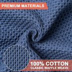 BOOMIBOO 6-Pack Kitchen Dish Cloths, 100% Cotton Waffle Weave, Ultra Soft - Image 3