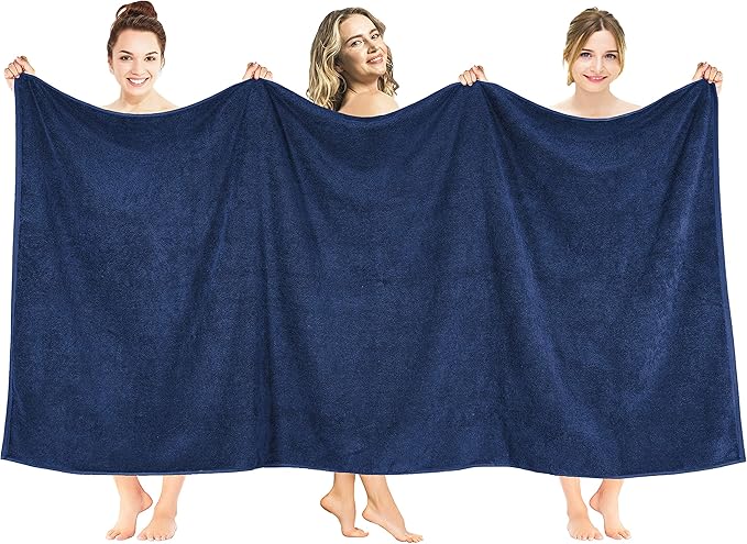 American Soft Linen 100% Cotton 600 GSM Turkish 40x80 Oversized Bath Towel Sheet by AmericanSoftLinen