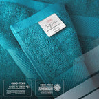 Infinitee Xclusives Luxury 100% Cotton Towel Set – 8 Piece Bathroom Towel Set – - Image 5
