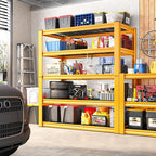 REIBII Garage Shelving Load 3200LBS, 5-Tier Storage Shelves, Adjustable Heavy Duty Metal Shelving Unit for Pantry, Basement, Warehouse, 72" H x 36" W x 16" D - Image 6
