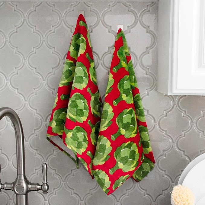 T-Fal Fiber Reactive Print Kitchen Towels: Highly Absorbent, Super Soft - Image 5