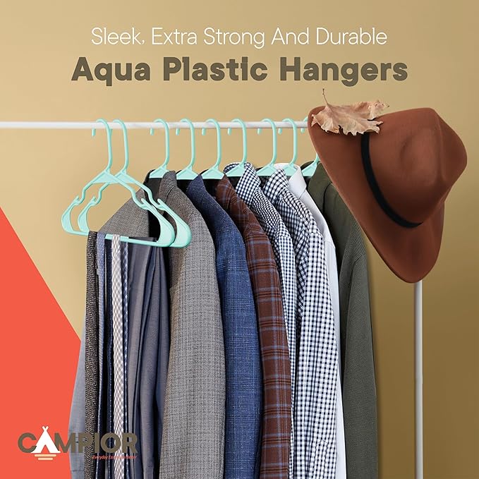 Plastic Clothes Hangers – Heavy Duty Hanger Set, - Image 8