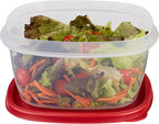 Rubbermaid Easy Find Lids Food Storage Container, 14 Cup, Racer Red - Image 4