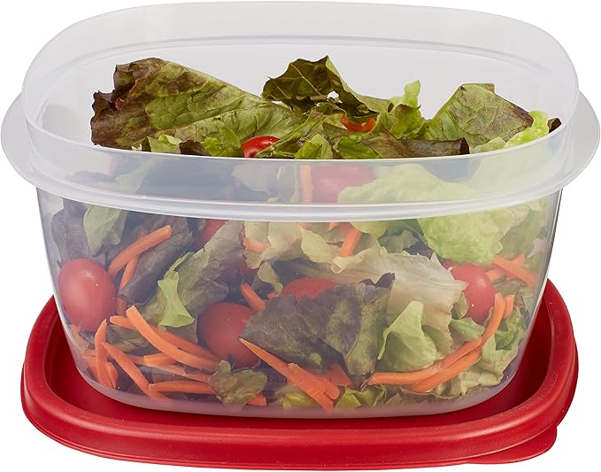 Rubbermaid Easy Find Lids Food Storage Container, 14 Cup, Racer Red - Image 4